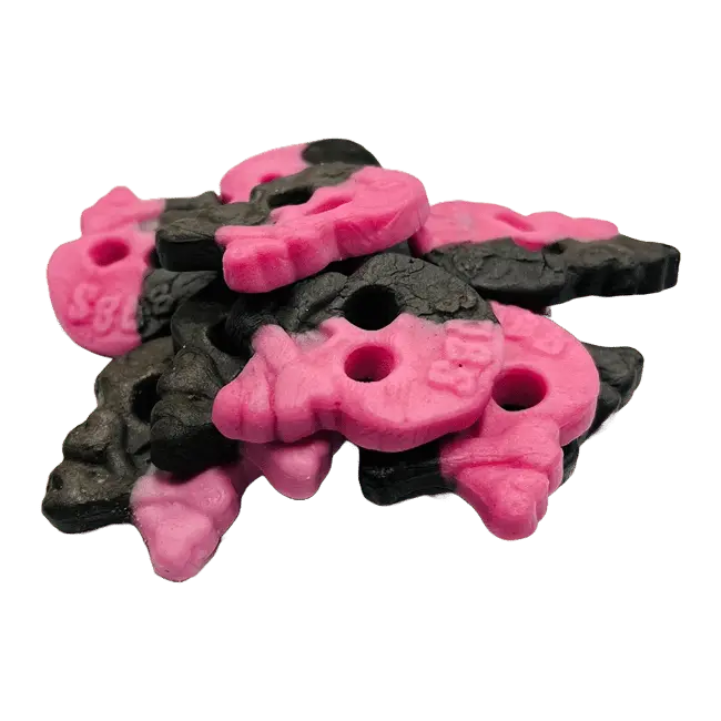 Bubs Raspberry Licorice Skull